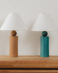 Pillar Table Lamp in Emerald