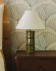 Tile Table Lamp in Lichen