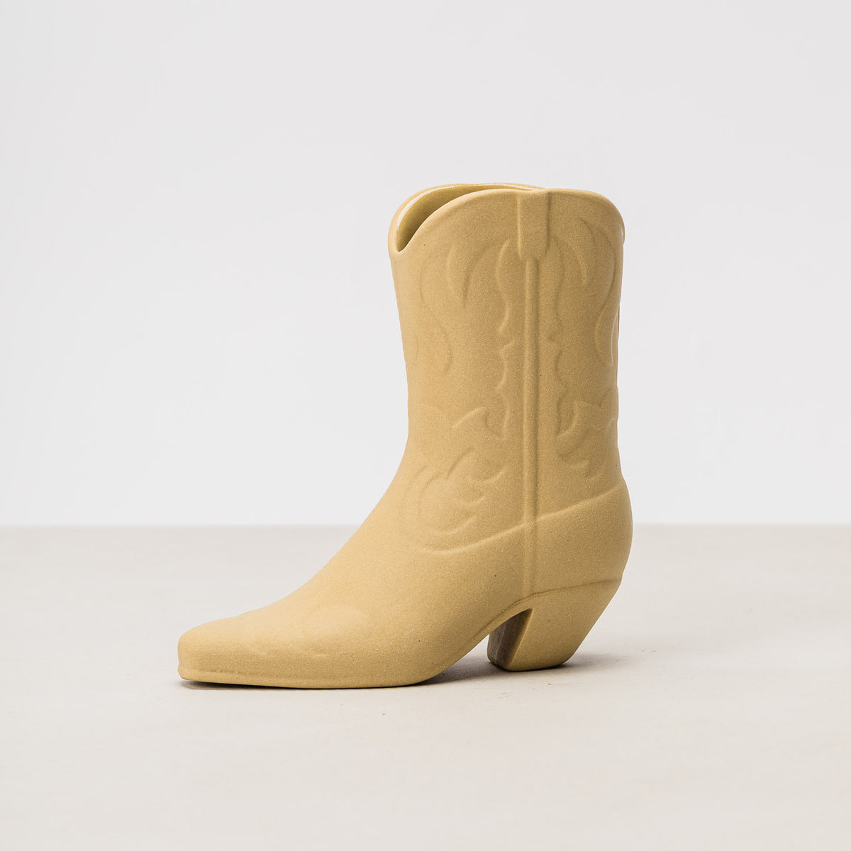 Vintage Cowboy Boot Vase