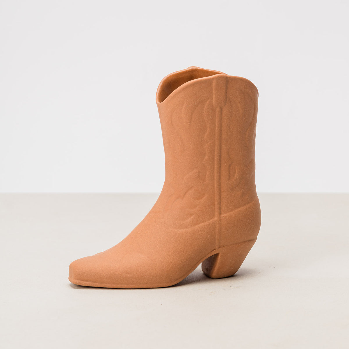 Vintage Cowboy Boot Vase