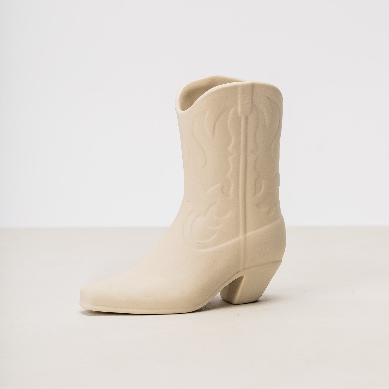 Vintage Cowboy Boot Vase