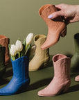 Vintage Cowboy Boot Vase